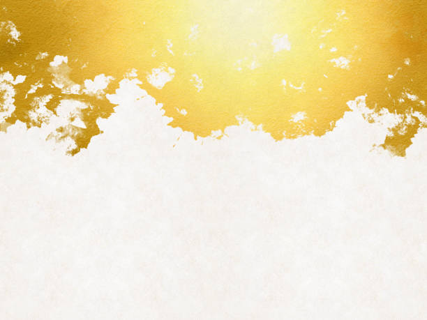 istock Gold and white Japanese style background 1283432456