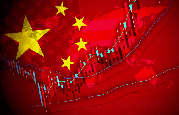 istock China Economy Global Market Background Design Chart Material graph illustration image 1283432615