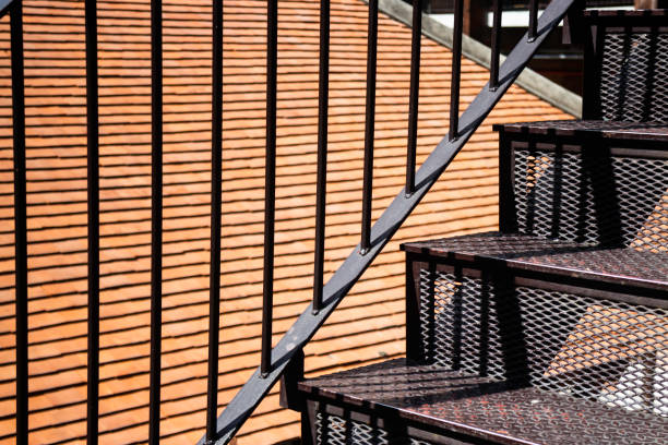 istock Stairwell in a modern building 1283432703