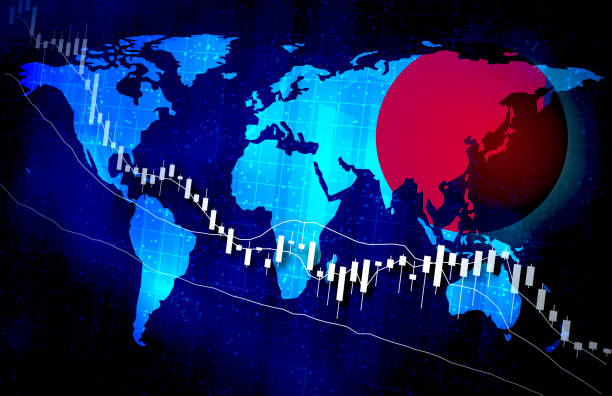 istock Japan Economy Global Market Background Design Chart Material graph illustration image 1283434533