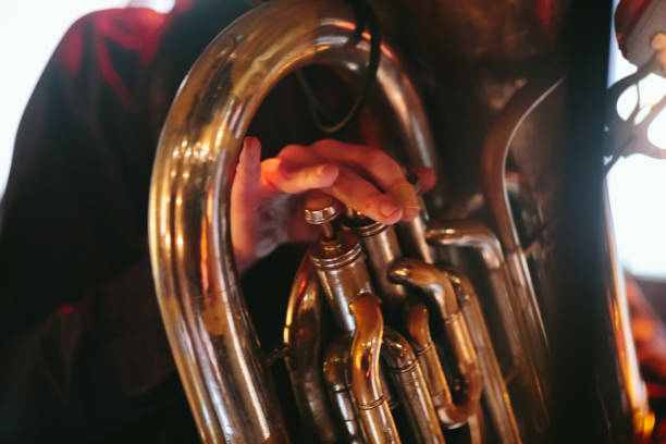 istock Tuba player in a concert 1283437976