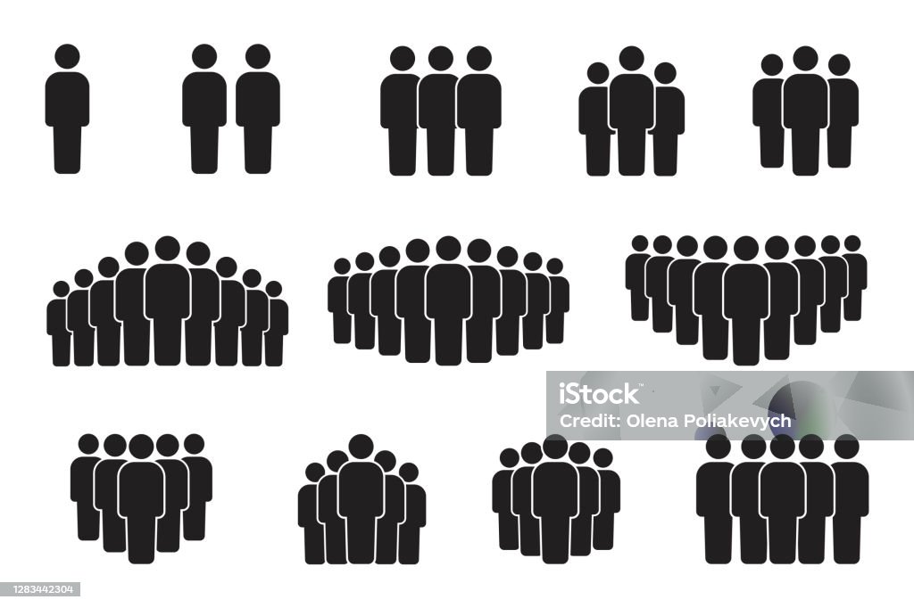 Icono vectorial de personas multitudinizas. Pictograma de grupo de personas. Silueta negra del equipo. Imagen de archivo. EPS 10 - arte vectorial de Personas libre de derechos Icono vectorial de personas multitudinizas. Pictograma de grupo de personas. Silueta negra del equipo. Imagen de archivo. EPS 10 - arte vectorial de Personas libre de derechos