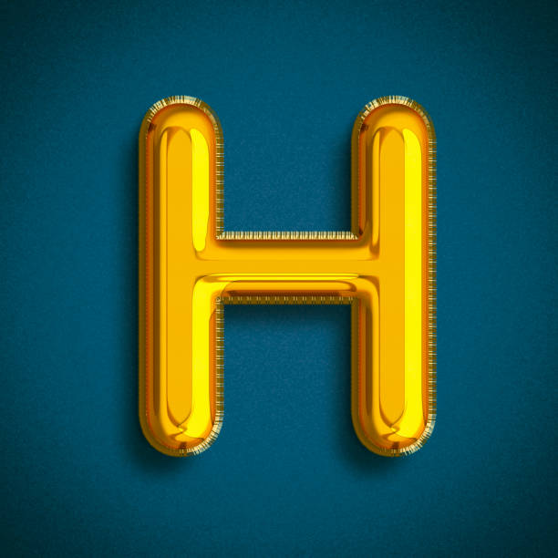 150+ Shiny Gold Capital Letter H Stock Photos, Pictures & Royalty-Free ...