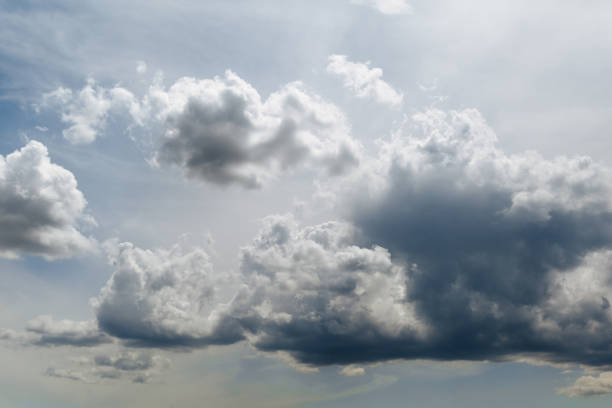 istock Beautiful cloudy sky. The clouds are thickening. The sky before the rain 1283444916