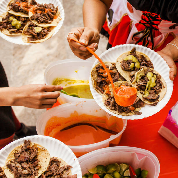 istock Mexican Tacos al Pastor in Mexico city 1283445205