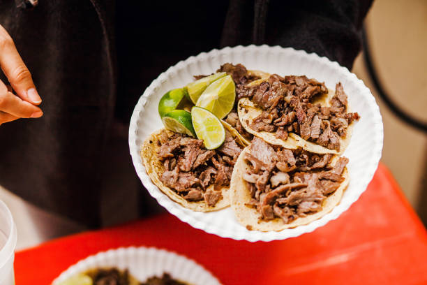istock Mexican Tacos al Pastor in Mexico city 1283445248