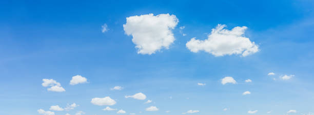 istock Panorama blue sky and clouds with daylight natural background. 1283449097