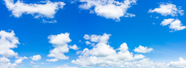 istock Panorama blue sky and clouds with daylight natural background. 1283449098
