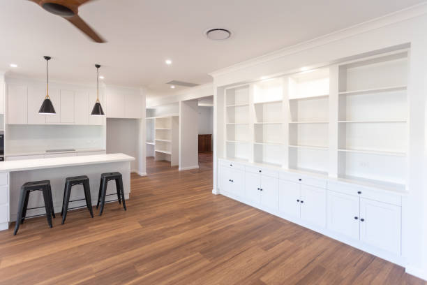 istock Stylish open plan kitchen in a newly renovated house 1283452270