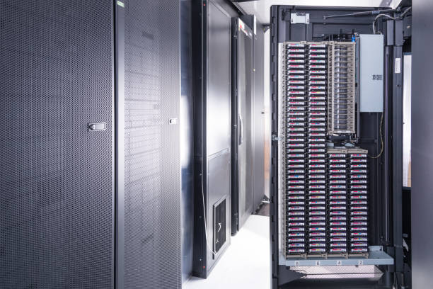 istock an opened door of data center cabinet 1283454407