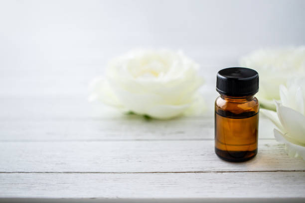 istock Aroma oil and white flowers 1283455716