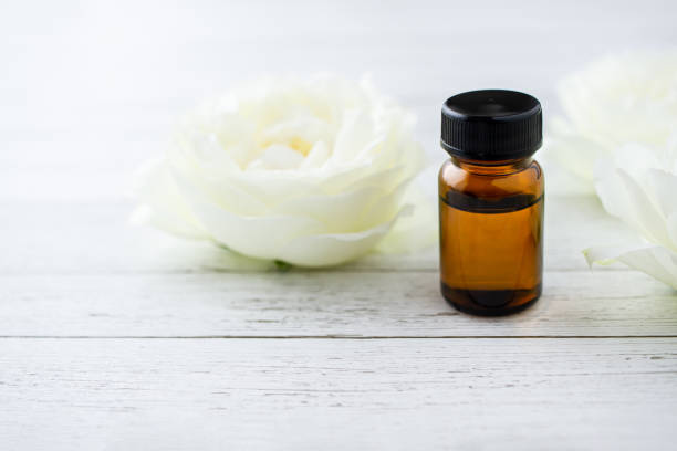 istock Aroma oil and white flowers 1283455719