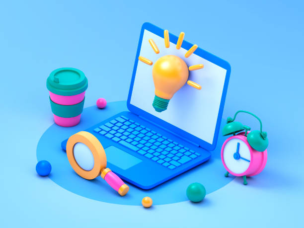 istock New ideas with innovation and creativity concept 1283458388