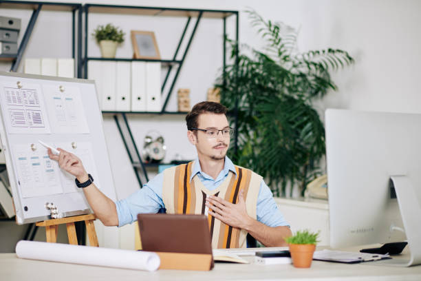 istock UI designer having online meeting 1283458961