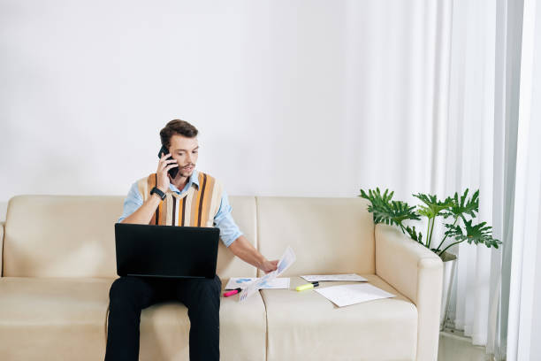 istock Businessman working from home 1283458972
