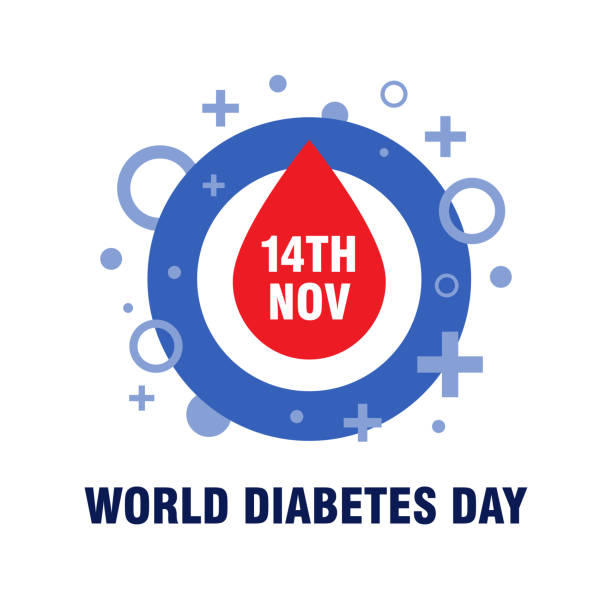World Diabetes Day Awareness banner. World Diabetes Day Awareness banner. Vector illustration. diabetes backgrounds stock illustrations