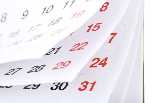 istock Background of paper calendar page 1283462458