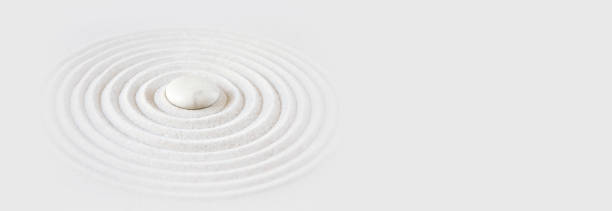 istock Zen japanese garden background. Horizontal banner 1283462719