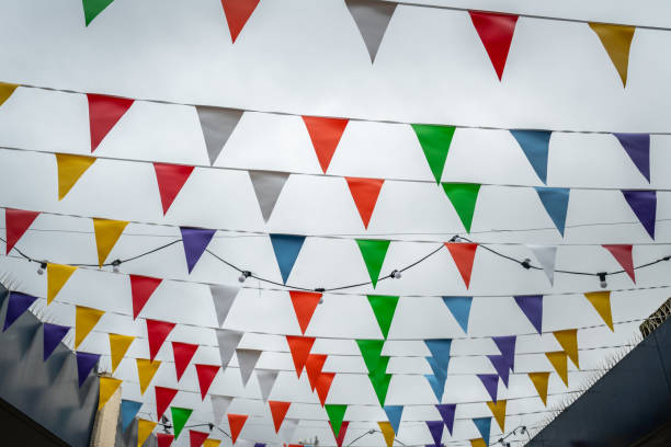 istock Colourful decorations above Catford Centre in Lewisham 1283462843