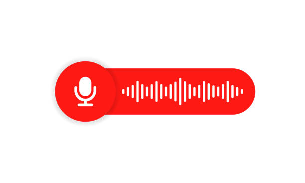 Voice message icon for your chat design. Voice messaging correspondence. Voice messages bubble icon with sound wave and microphone. Vector flat cartoon illustration for web sites and banners design Voice message icon for your chat design. Voice messaging correspondence. Voice messages bubble icon with sound wave and microphone. Vector flat cartoon illustration for web sites and banners design. podcast mobile stock illustrations