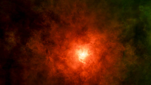 istock Abstract image of nebula, cosmic smoke and volumetric light 1283474990