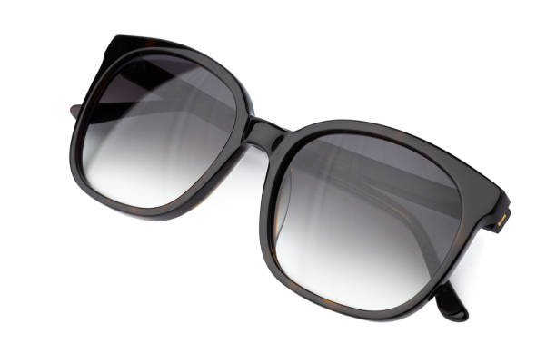 istock Stylish sunglasses isolated on white background, close up 1283483053