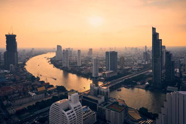 istock Urban skyline Bangkok during sunset 1283484380