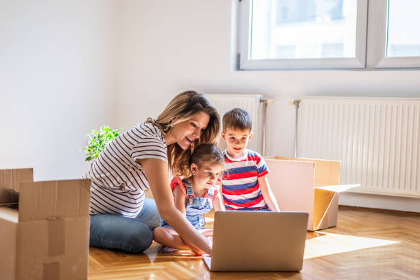 istock Family moving into new home 1283485950