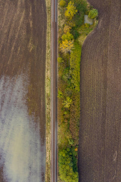 istock Aerial view of railroad 1283487056