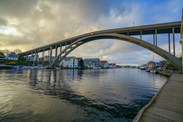 Cityscape of Haugesund showing \