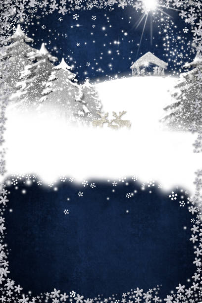 istock Christmas Nativity Scene greetings cards 1283492829