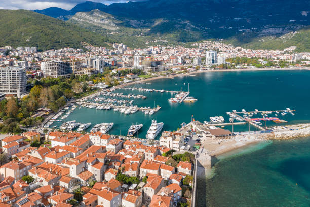 istock Marina of a small Adriatic town 1283496544