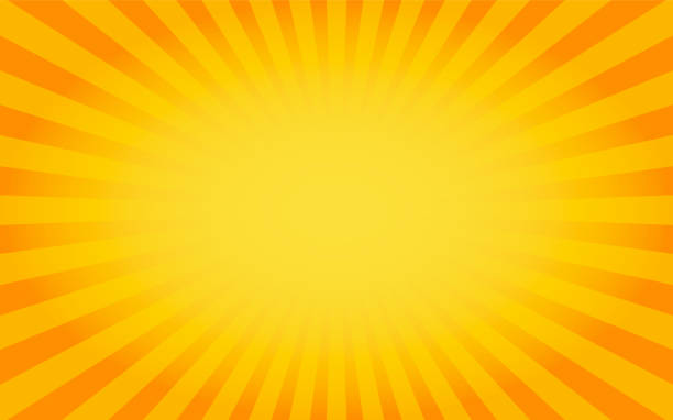 Sunburst Background Orange Yellow Sun Rays Sun Wallpaper Abstract Banner  Vector Vintage Stock Illustration - Download Image Now - iStock