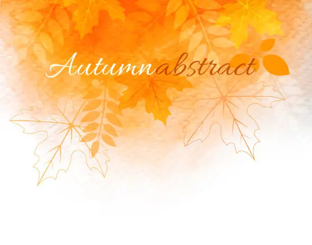 Vector illustration of autumn abstract