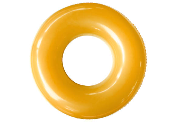 Colorfull swimring on white background.