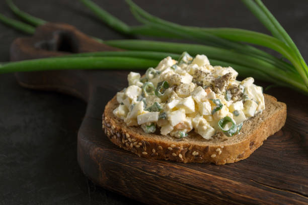 istock sandwich with egg salad on wholegrain bread. 1283505989