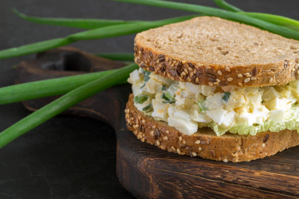 istock sandwich with egg salad on wholegrain bread. 1283506051