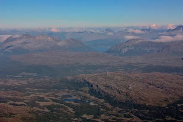 istock flight over Svalbard  snow capped mountains 1283506956