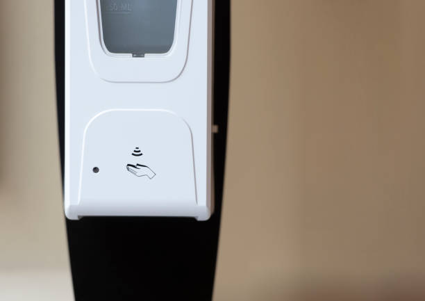 istock Automatic dispenser or sanitation station for hand hygiene 1283510936