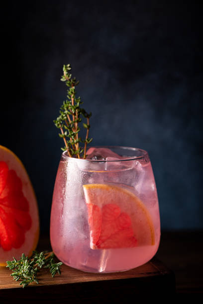 istock alcoholic cocktail with vodka and grapefruit juice in a glass with ice 1283514242