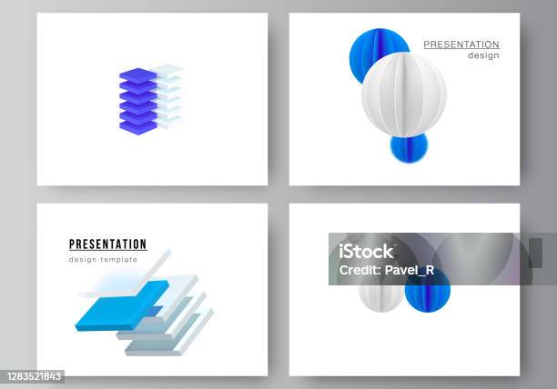 Render Presentation Layout Vector Layout Of Presentation Slides Design Templates Template For ...
