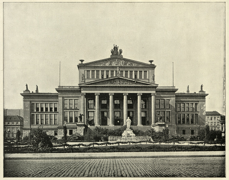 Exterior view of the Ministry of Justice which is a ministerial department of the Government of France, also known in French as la Chancellerie in Paris on April 24, 2022.