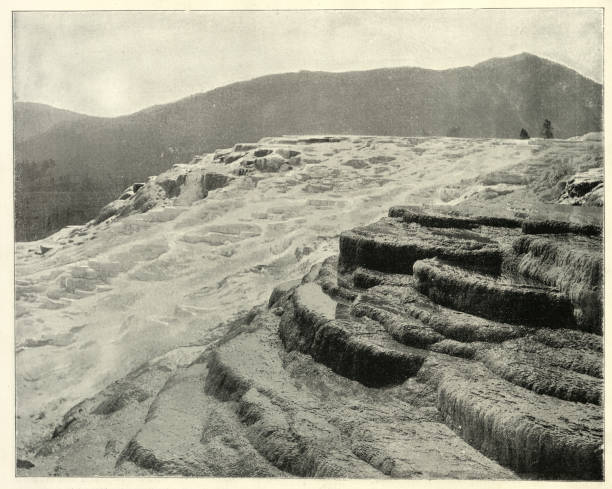 istock Mammoth Hot Springs, Yellowstone National Park, 19th Century 1283523400