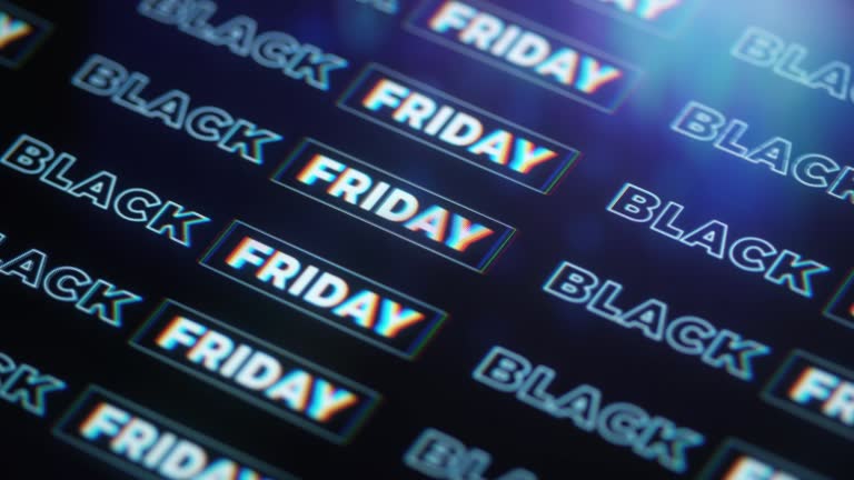 Black Friday Background Pattern. UHD 4k Video Background