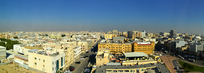 Dammam, Eastern Province, Saudi Arabia: Damman skyline - The port city of Dammam is the capital and largest city of the province of Ash-Sharqiyya (Eastern Province) in Saudi Arabia and an important location for the Saudi oil industry.