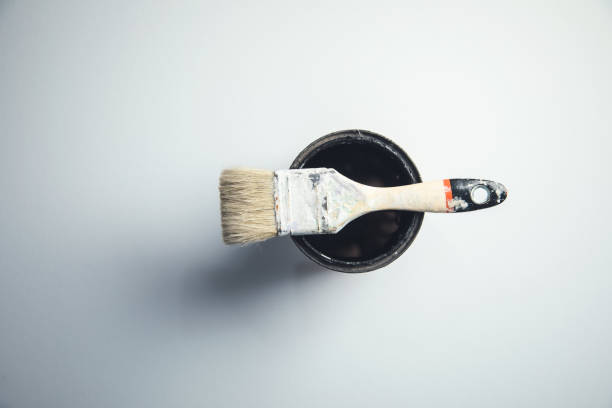 istock brush on the paint bowl 1283524330