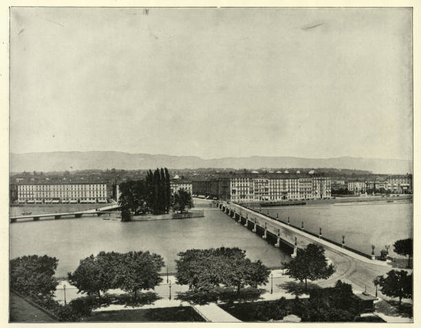 istock View of Geneva, Switzerland, 19th Century 1283524454