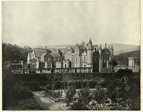 Castle of Glamis in Angus area,  Scotland.