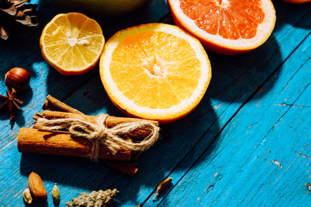 istock spicy spices with different citrus fruits and nuts 1283528551