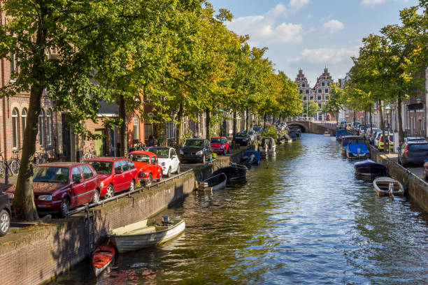 istock Canal in Haarlem, The Netherlands 1283539467